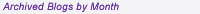 Archived Blogs by Month